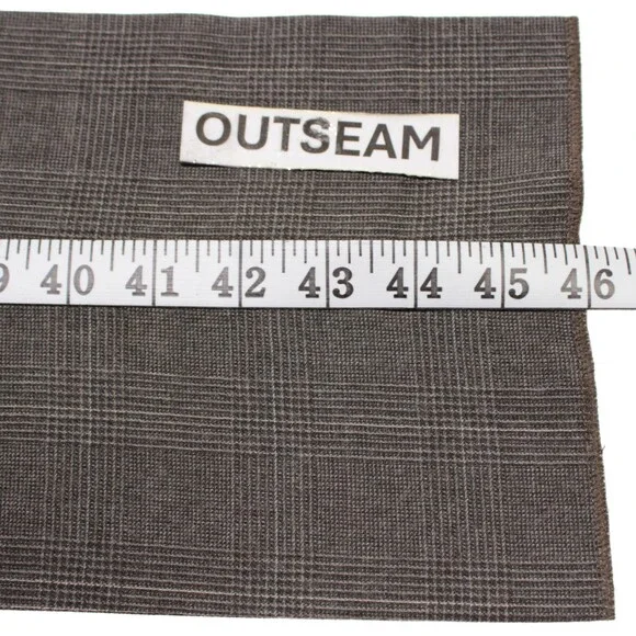 PT Torino NWOT Dress Pants Size 50 (34 US) Slim Fit In Gray Plaid Wool Blend